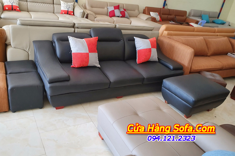Ghế sofa văng da đẹp cho phòng khách nhỏ SFD100