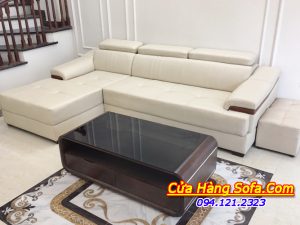 Ghế sofa da hiện đại dang góc chữ L SFD160