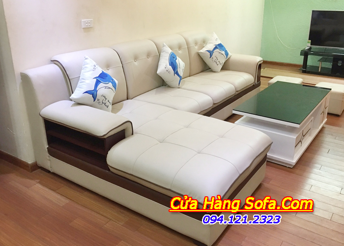 Ghế sofa da cao cấp cho phòng khách đẹp SFD157