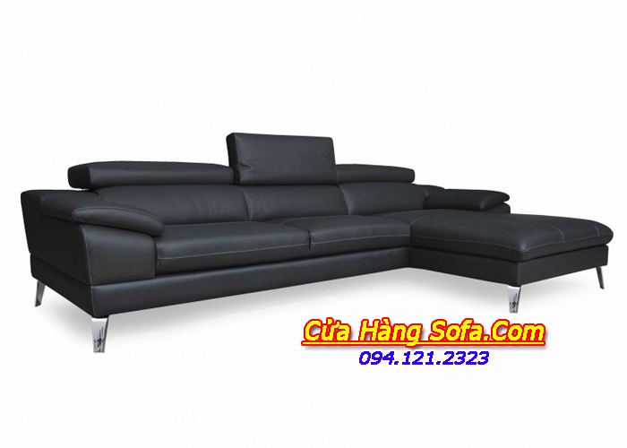 Ghế sofa góc chữ L với gam màu đen sang trọng hiện nay