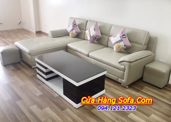 Mẫu ghế sofa da giá rẻ cho phòng khách SFD152