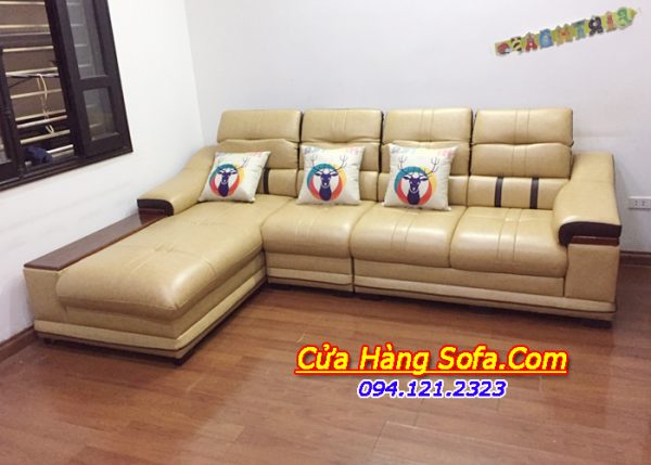 Bộ ghế sofa da phòng khách sang trọng SFD179