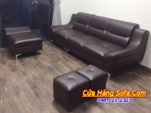 Ghế sofa văng da hiện đại cho nhà chung cư AmiA SFD 210