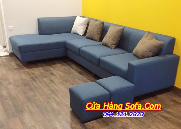 Ghế sofa nỉ góc cho phòng khách hiện đại AmiA SFN 218